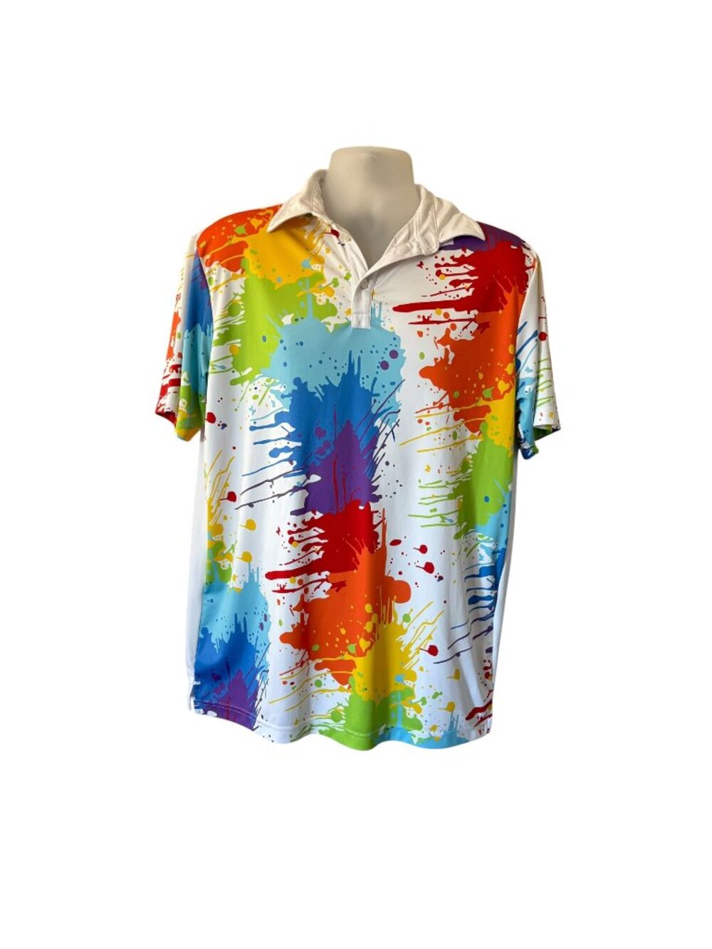 LoudMouth Mens Golf Polo Athletic Colorful Wild Large